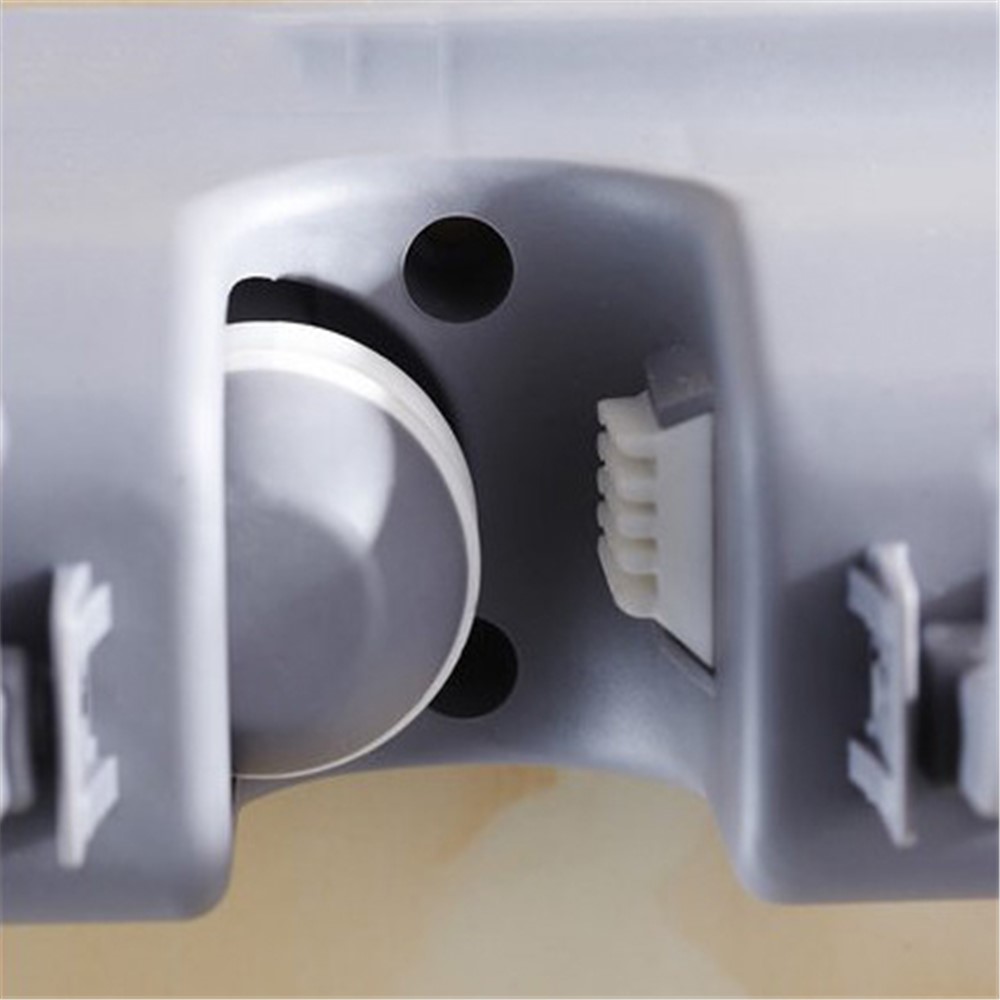 Wall Mounted Mop Broom Holder Storage with 4 Positions and 5 Hooks-3