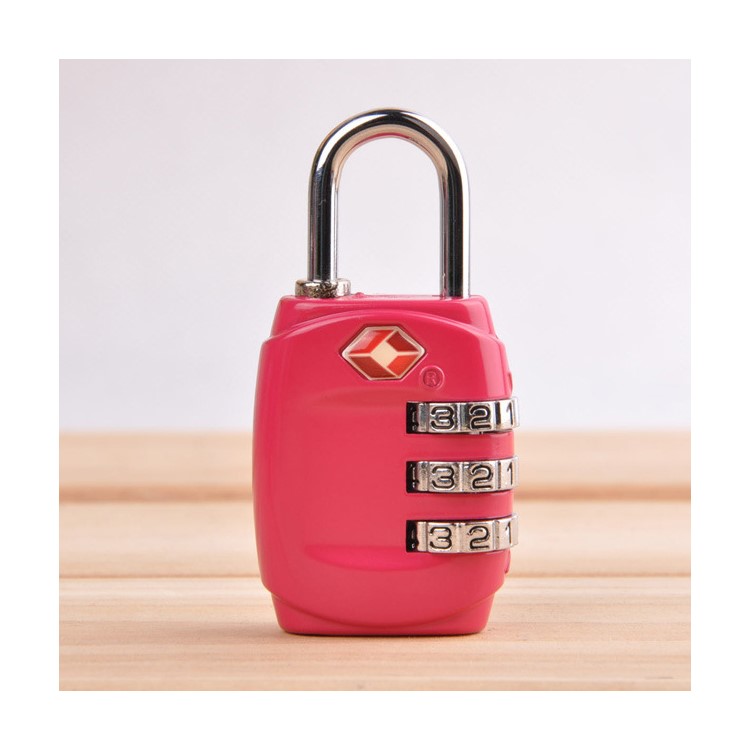 TSA Approved International Travel Bag Luggage Lock 3-Digit Combination - Rose-1