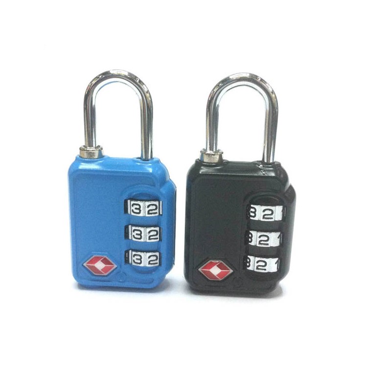 TSA Travel Lock 3-Dial Combination Luggage Padlock - Blue-4