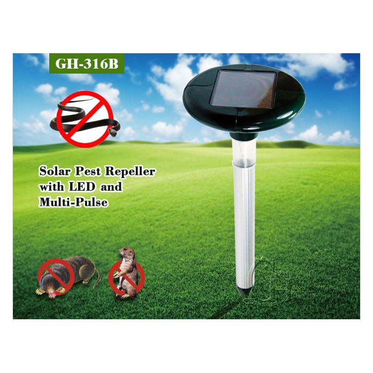 Solar Power Ultrasonic Electronic Anti Mosquito Rat Mice Pest Bug Repeller-2