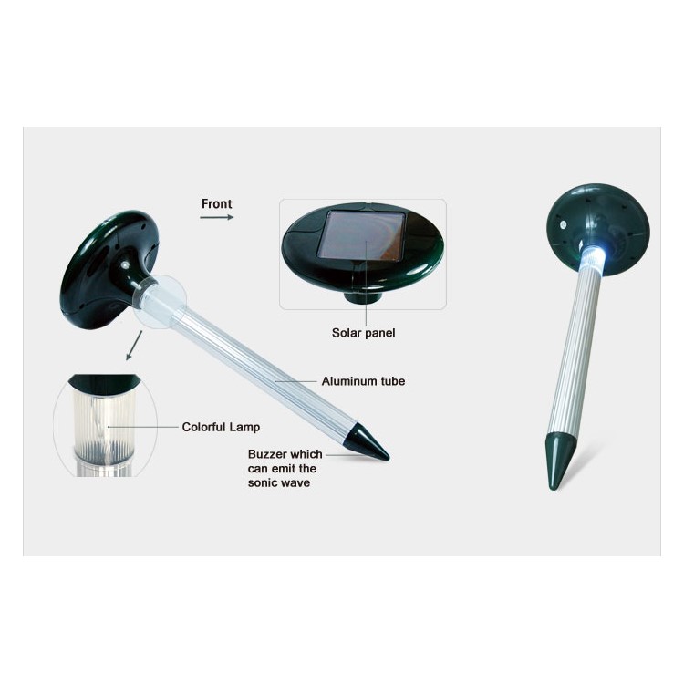 Solar Power Ultrasonic Electronic Anti Mosquito Rat Mice Pest Bug Repeller-8
