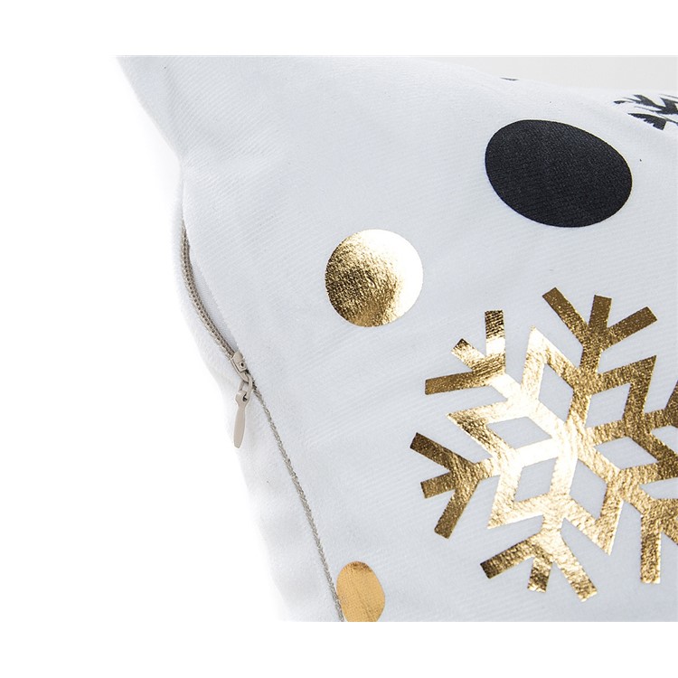 Minimalist Style Christmas Patterned Square Shape Sofa Pillow Case Cushion Cover, Size: 45 x 45cm - B Style-3