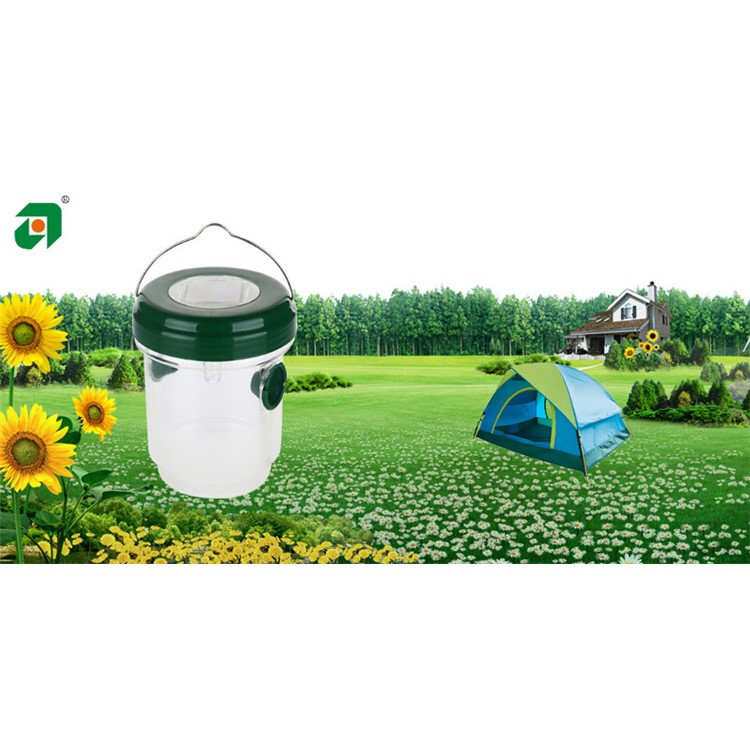 2PCS/Set Solar Powered Wasp Trap with UV LED Light Outdoor Insect Trap Killer-11
