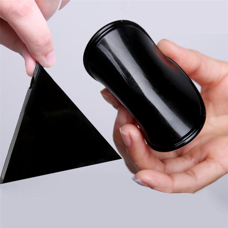 2Pcs/Set Sticky Pads Fixate Gel Pads Glue Stick Powerful Gel Pads Wall Stickers - Black-2