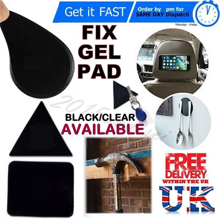 2Pcs/Set Sticky Pads Fixate Gel Pads Glue Stick Powerful Gel Pads Wall Stickers - Black-20