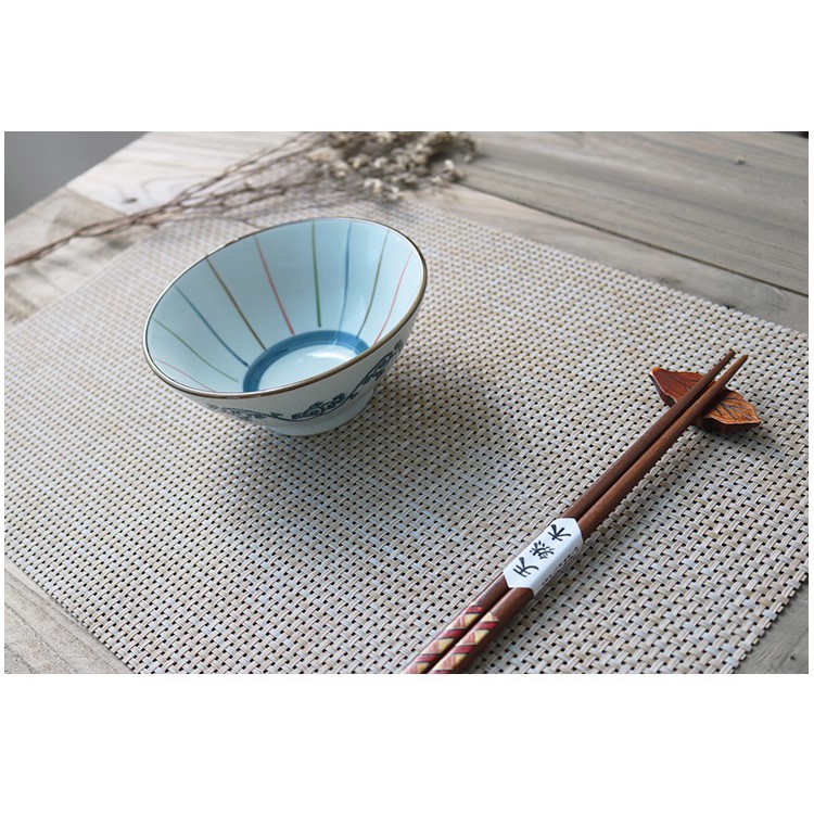 4PCS/Lot Woven Pattern Non-slip PVC Dining Room Placemats for Dining Table, Size: 45 x 30cm - Khaki-1
