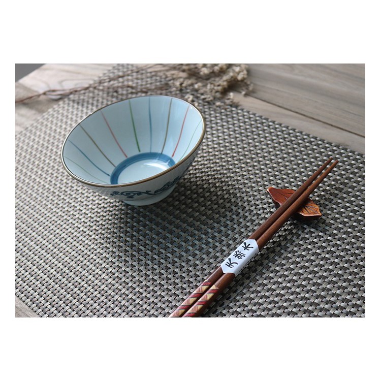 4PCS/Lot Woven Pattern Non-slip PVC Kitchen Mats for Dining Table, Size: 45 x 30cm - Grey-1