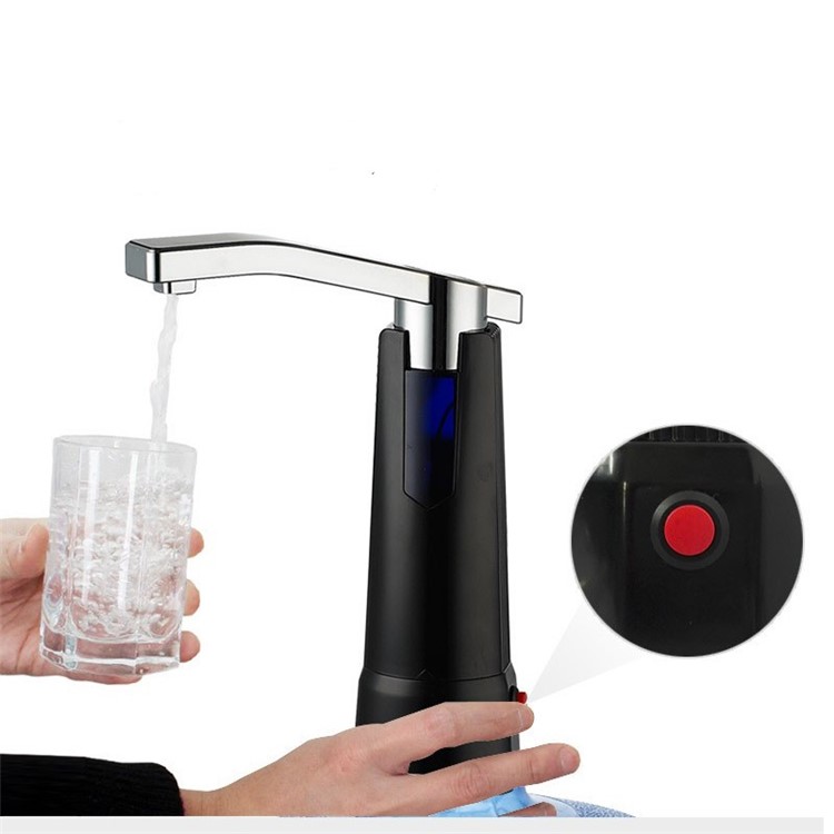Electric Water Bottle Pump Dispenser with Rechargeable Battery - Black-2