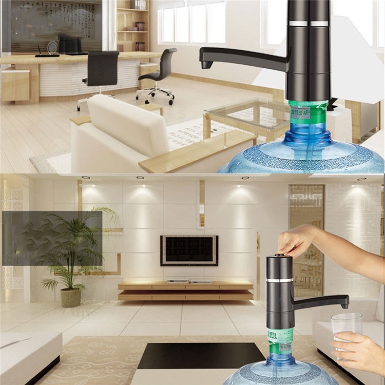 Wireless Auto Electric Drinking Water Button Press Pump Bottled Dispenser Water Supply Device-10