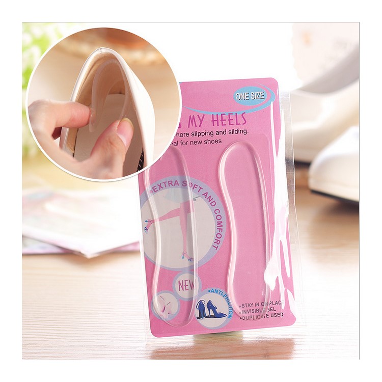 3 Pairs Gel Heel Grip Back Liner Shoe Insole Silicone Pad Foot Care Cushion-2