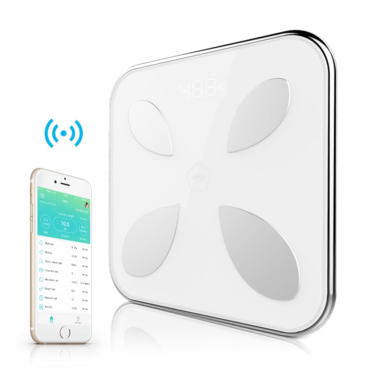 L1100 Bluetooth Body Fat Scale Smart Healthy Weight Loss Tracking Body Scale with Smartphone App-12