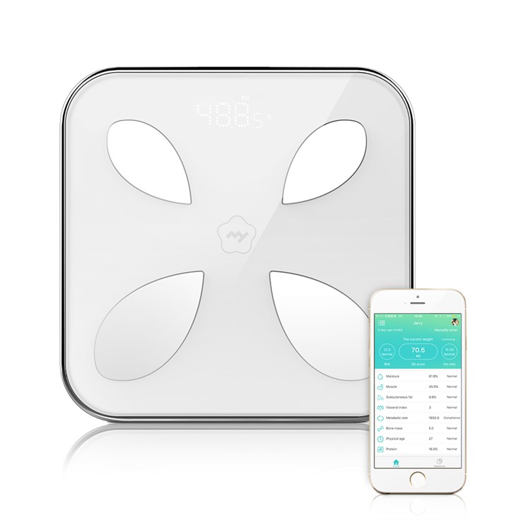 L1100 Bluetooth Body Fat Scale Smart Healthy Weight Loss Tracking Body Scale with Smartphone App-8