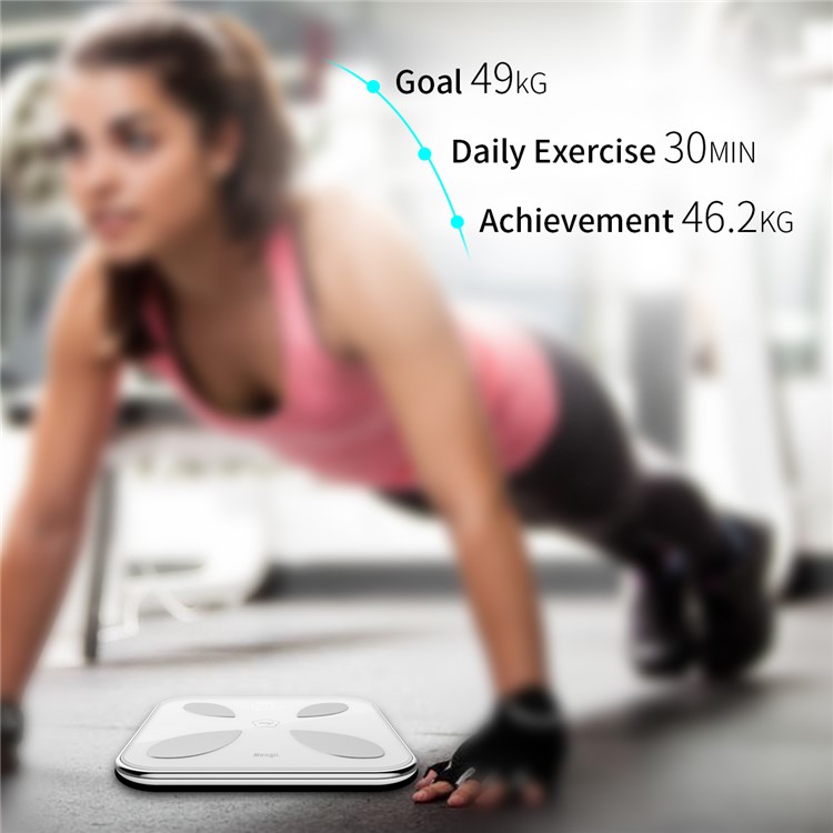 L1100 Bluetooth Body Fat Scale Smart Healthy Weight Loss Tracking Body Scale with Smartphone App-9