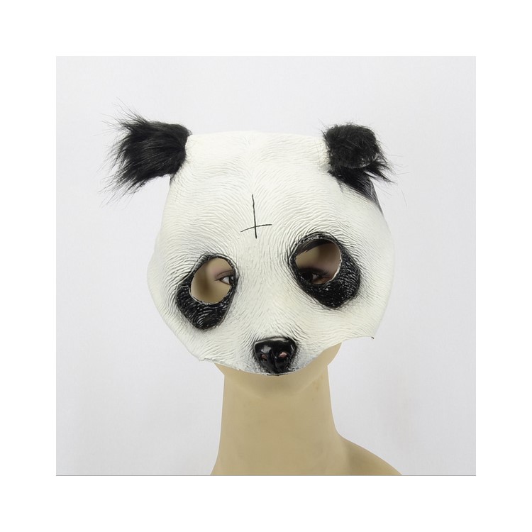 Animal Panda Latex Mask Halloween Costume Party Cosplay-1