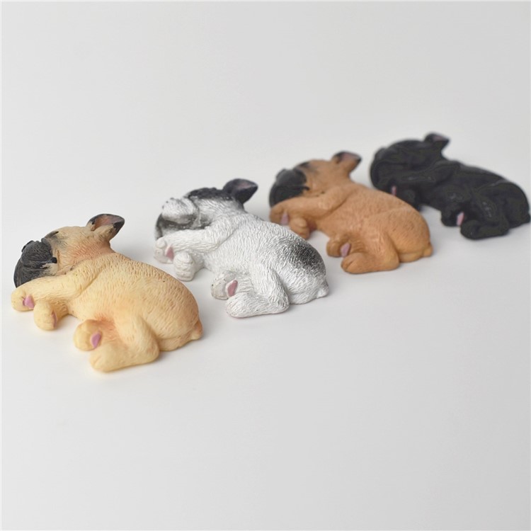 Japanese Style Adorable 3D French Bulldog Fridge Magnet Resin Fridge Magnet Home Decoration - Random-16