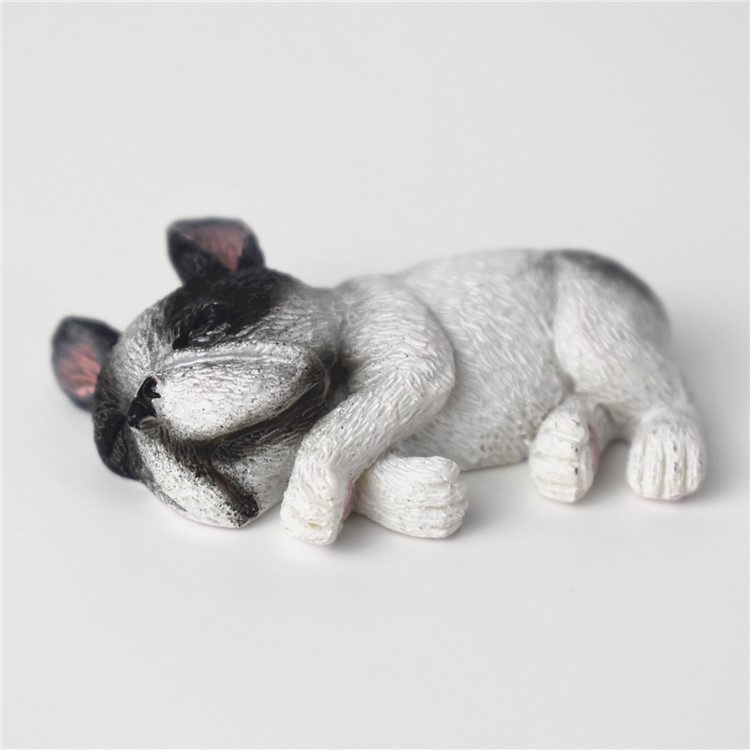 Japanese Style Adorable 3D French Bulldog Fridge Magnet Resin Fridge Magnet Home Decoration - Random-4