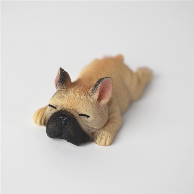 Japanese Style Adorable 3D French Bulldog Fridge Magnet Resin Fridge Magnet Home Decoration - Random-6