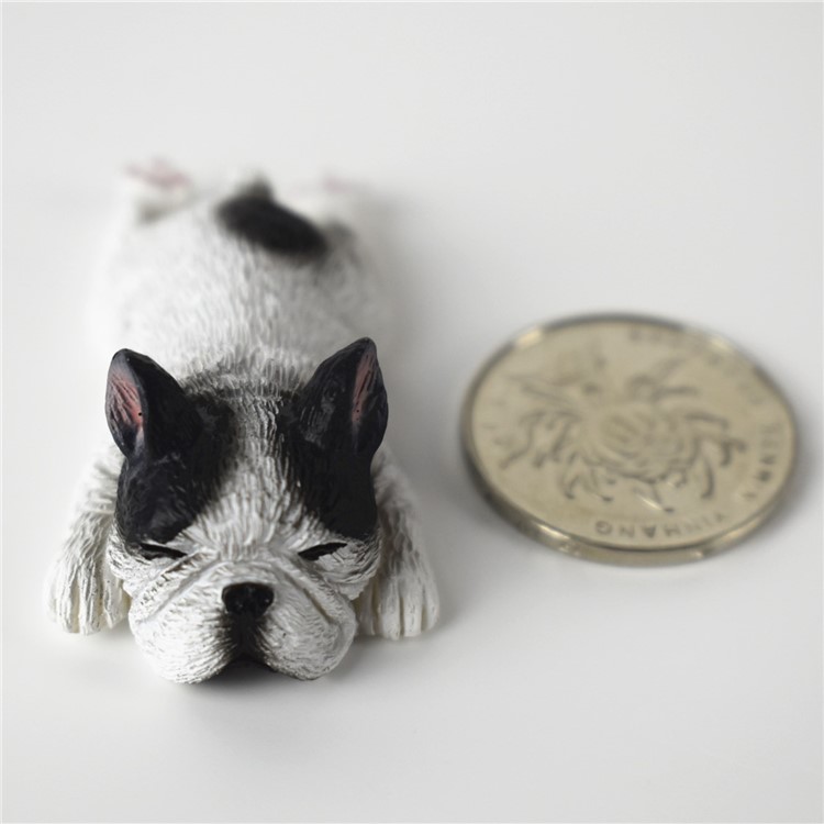 Japanese Style Adorable 3D French Bulldog Fridge Magnet Resin Fridge Magnet Home Decoration - Random-8