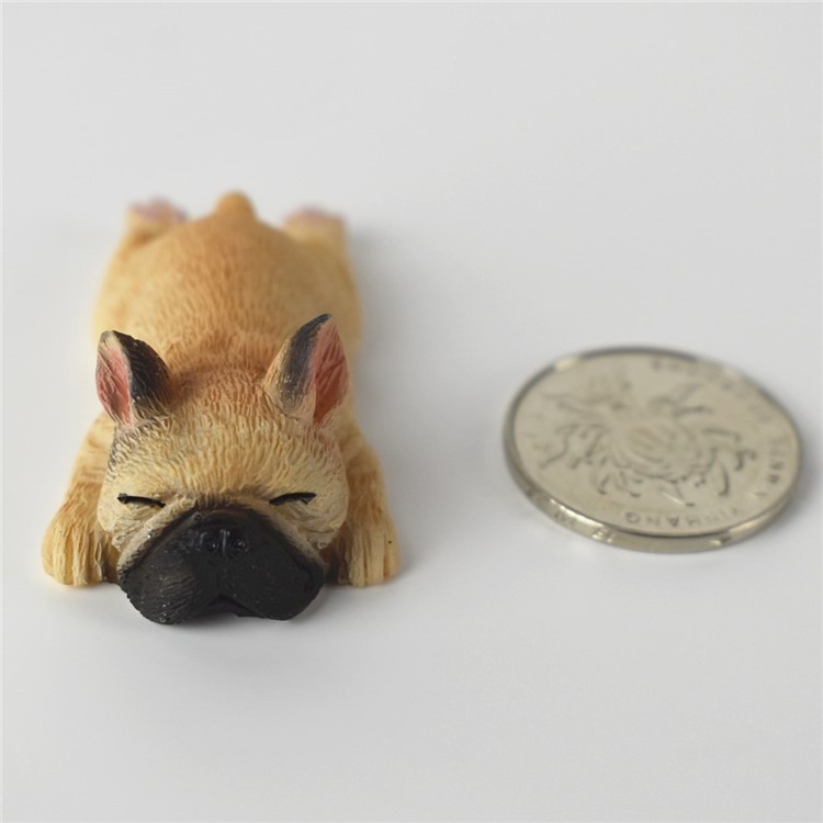 Japanese Style Adorable 3D French Bulldog Fridge Magnet Resin Fridge Magnet Home Decoration - Random-9