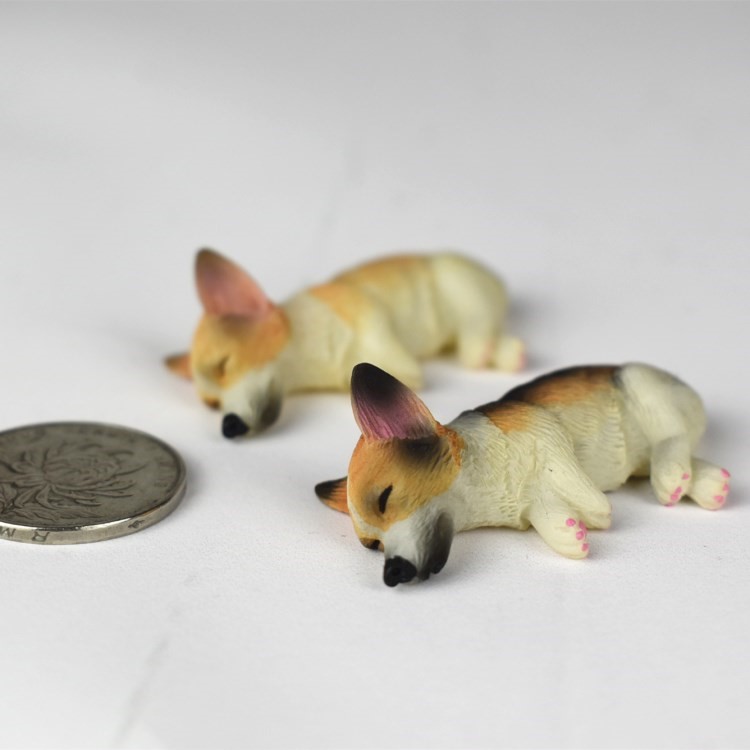 Japanese Style Lovely Resin Fridge Magnet 3D Corgi Fridge Magnet Home Decoration - Random-11