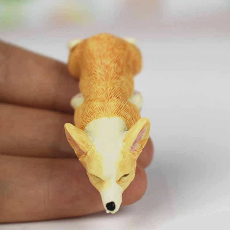 Japanese Style Lovely Resin Fridge Magnet 3D Corgi Fridge Magnet Home Decoration - Random-13