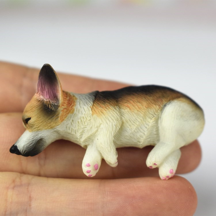 Japanese Style Lovely Resin Fridge Magnet 3D Corgi Fridge Magnet Home Decoration - Random-14