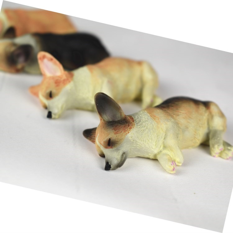 Japanese Style Lovely Resin Fridge Magnet 3D Corgi Fridge Magnet Home Decoration - Random-2