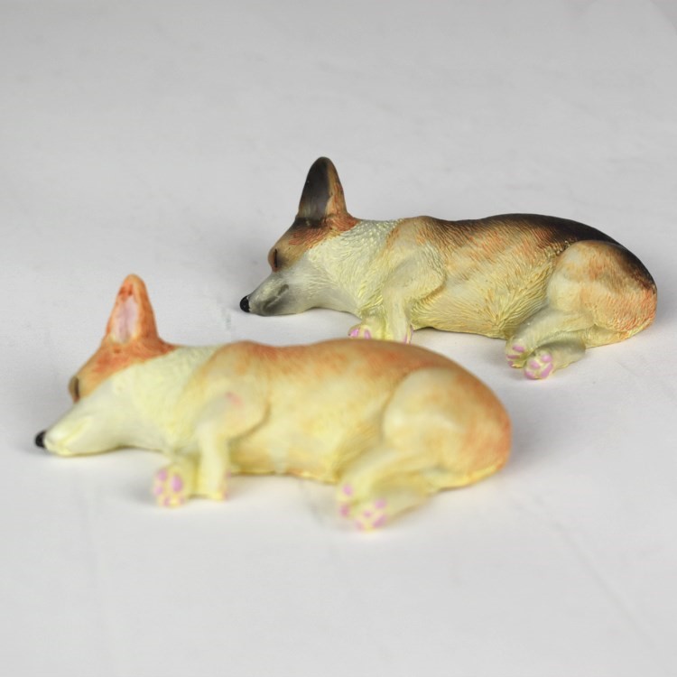 Japanese Style Lovely Resin Fridge Magnet 3D Corgi Fridge Magnet Home Decoration - Random-6