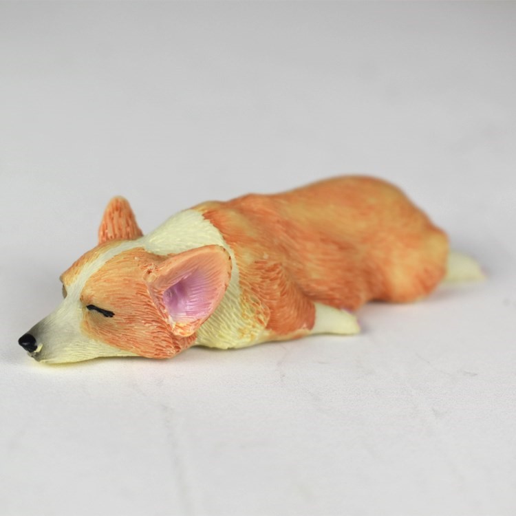 Japanese Style Lovely Resin Fridge Magnet 3D Corgi Fridge Magnet Home Decoration - Random-7