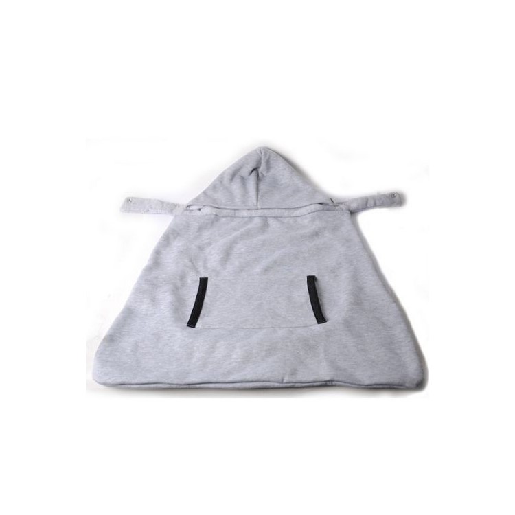 Ergonomic Front Baby Infant Hoodie Carrier Toddler with Front Pocket - Grey-6