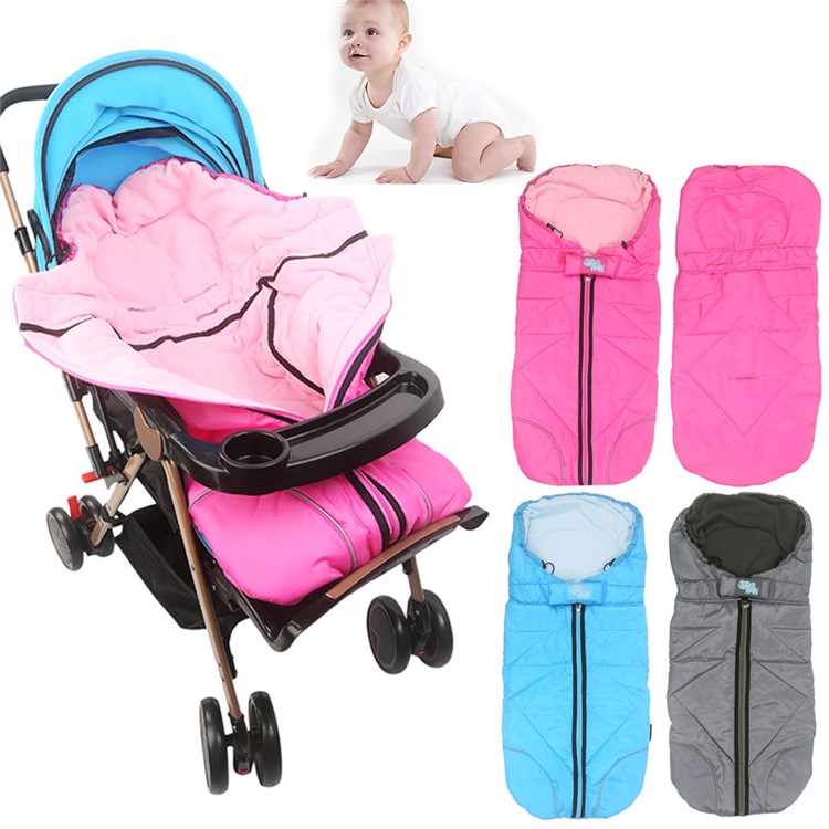 Outdoor Tour Waterproof Baby Stroller Sleeping Bag Warm Footmuff - Grey-5