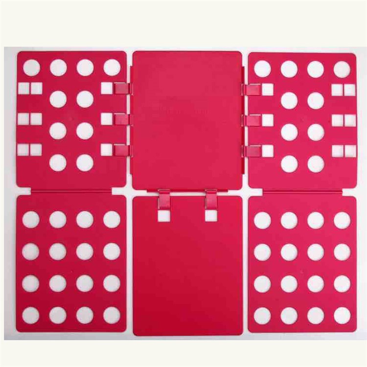 Large Adult T-Shirts Laundry Storage Folding Board Fast Clothes Folder - Red-1
