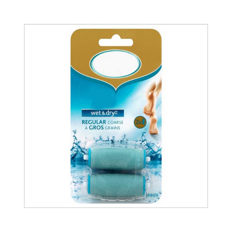 2Pcs/Set Wet & Dry Rechargeable Foot File Refills Regular Coarse - Blue-7