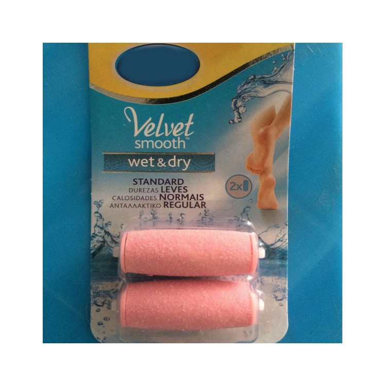 2Pcs/Set Pedicure Refill Rollers Waterproof Replacement Roller Heads - Pink-1