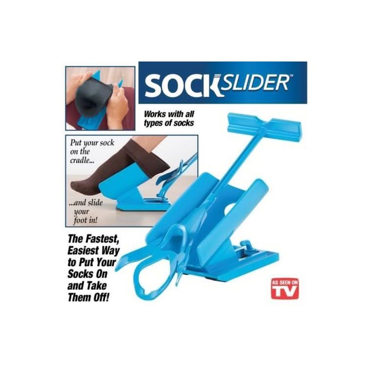 Kreativer Socke-Schweber, Der Hilfskithelfer Zieht, Der Leicht Auf Leichtem Schuhlöffel Zieht-1