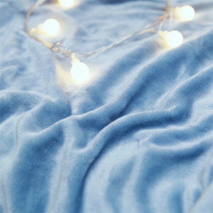 Pure Color Sherpa Throw Luxury Blanket Reversible Fuzzy Microfiber All Season Blanket for Bed or Couch, Size 150 x 200cm - Peacock Blue-4