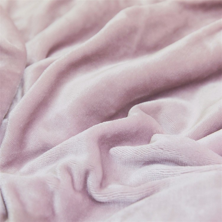 Thickened Sherpa Throw Luxury Blanket Reversible Fuzzy Microfiber Blanket for Bed or Couch, Size 150 x 200cm - Deep Pink-4
