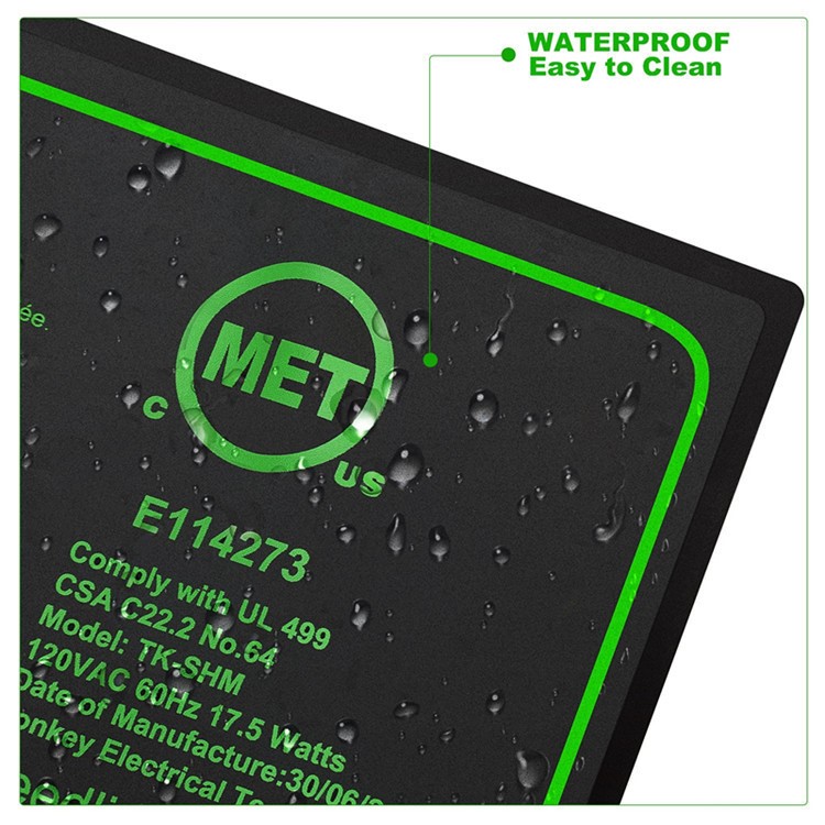 Seedling Heat Mat Waterproof Plant Warm Mat Pad, Size: 20 x 10 inch - UK Plug-4