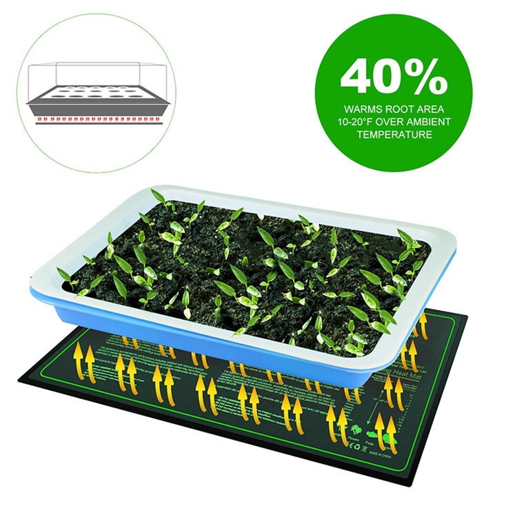 Seedling Heat Mat Waterproof Plant Warm Mat Pad, Size: 20 x 10 inch - UK Plug-7
