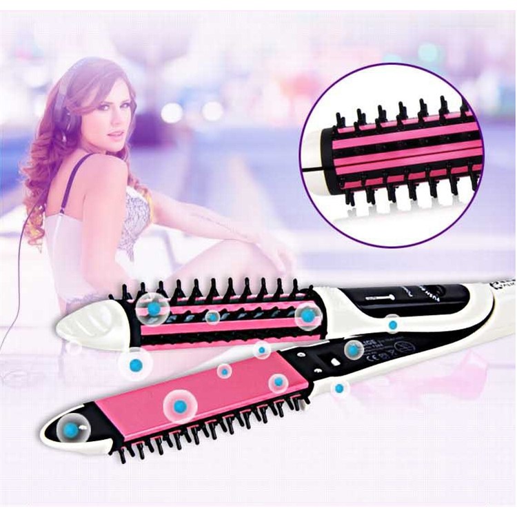 Professional Tool 2-in-1 Ceramic Hair Curling Iron Hair Straightener - US Plug-4