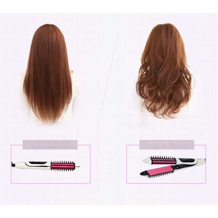 Professional Tool 2-in-1 Ceramic Hair Curling Iron Hair Straightener - US Plug-6