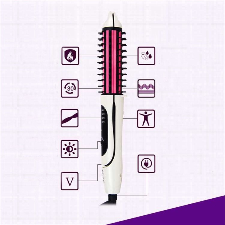 Professional Tool 2-in-1 Ceramic Hair Curling Iron Hair Straightener - US Plug-7