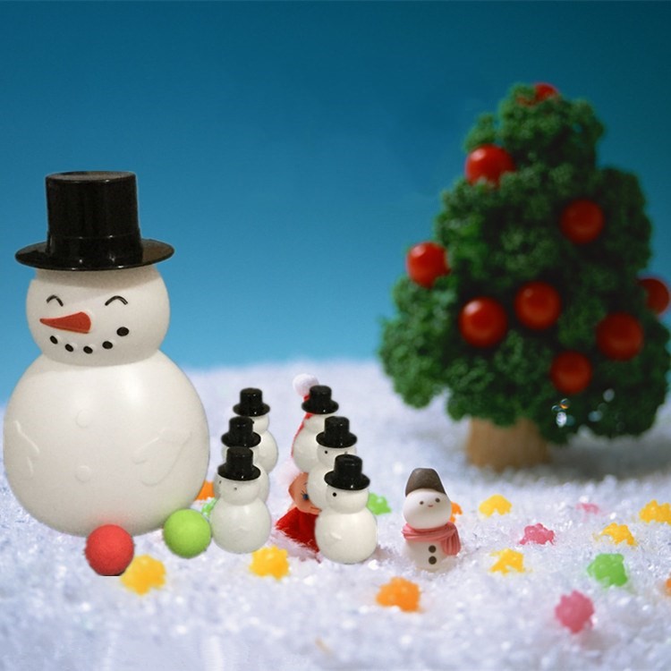 9 Pcs Christmas Decor Children Plastic Children's Snowman Bowling Game Toys Set-3