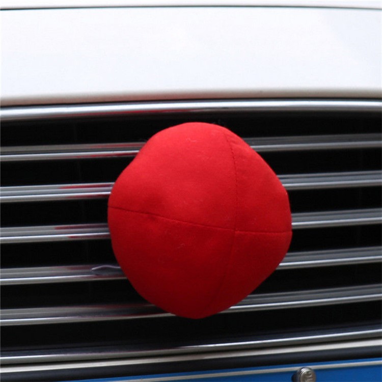 Reindeer Antlers Red Nose Christmas Car Vehicle Costume Decoration - Red-7