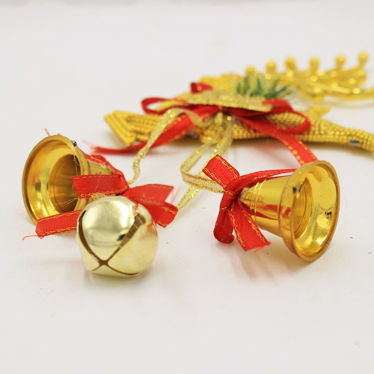 Cute Christmas Ornament Hanging Christmas Deer & Bell Accessories-3