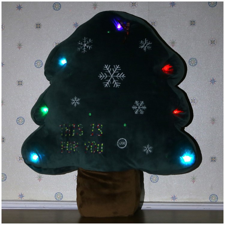 Christmas Tree Shaped Soft Cushion Comfortable Plush Pillow Stuffed Plush Toy Doll Seat Pad, Size: 22cm-1