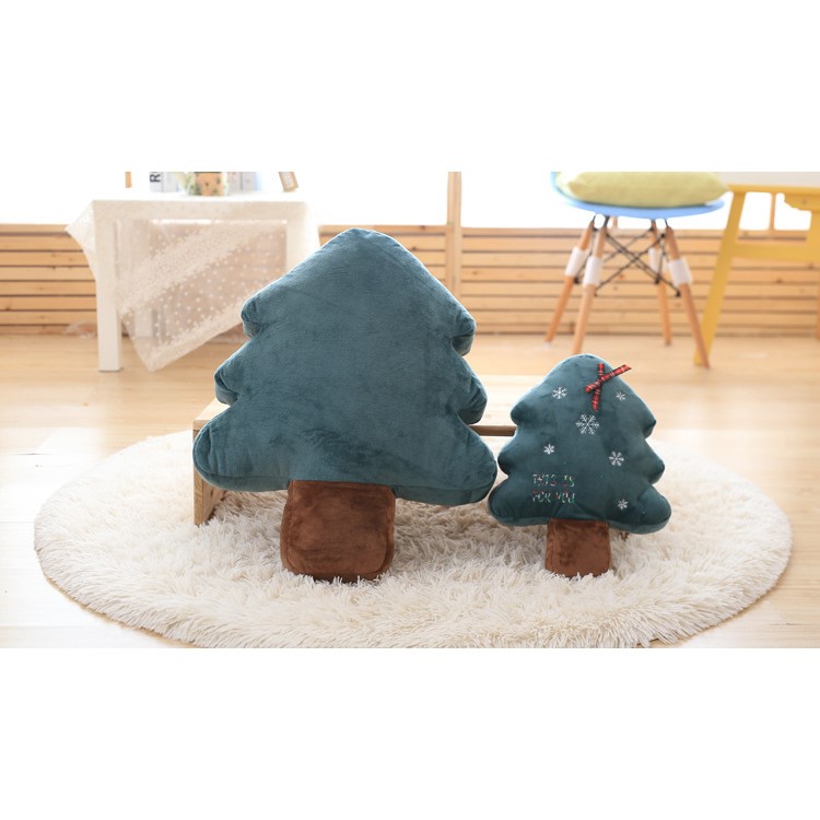 Christmas Tree Shaped Soft Cushion Comfortable Plush Pillow Stuffed Plush Toy Doll Seat Pad, Size: 22cm-10