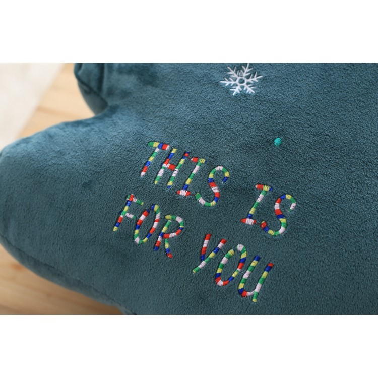 Christmas Tree Shaped Soft Cushion Comfortable Plush Pillow Stuffed Plush Toy Doll Seat Pad, Size: 22cm-11