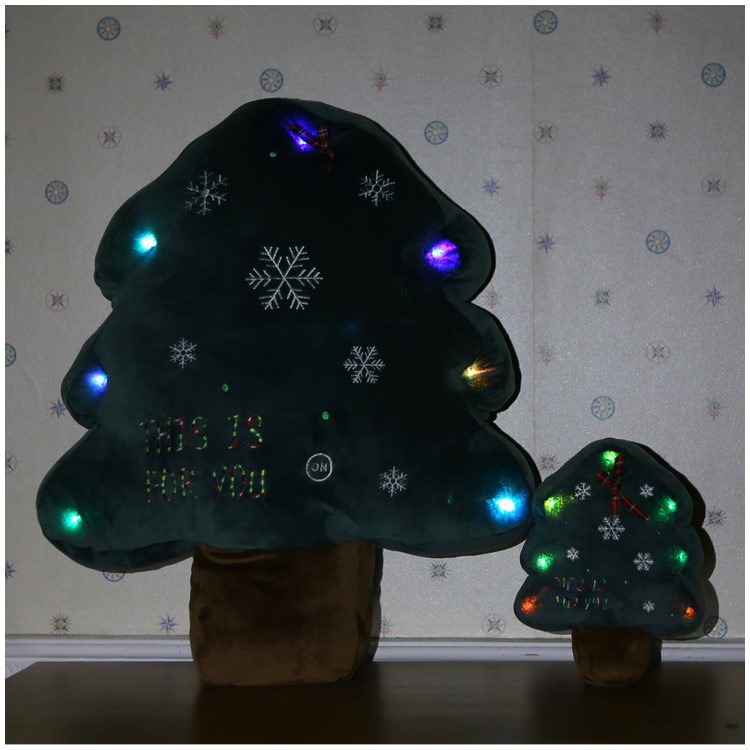 Christmas Tree Shaped Soft Cushion Comfortable Plush Pillow Stuffed Plush Toy Doll Seat Pad, Size: 22cm-2