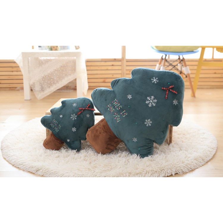 Christmas Tree Shaped Soft Cushion Comfortable Plush Pillow Stuffed Plush Toy Doll Seat Pad, Size: 22cm-5